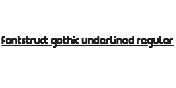 FontStruct Gothic Underlined Regular Logo