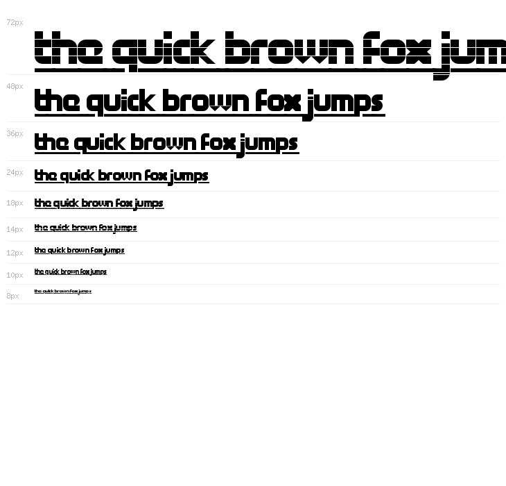 FontStruct Gothic Underlined Regular Waterfall