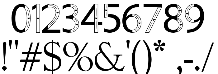 FontVectorZero Font Alte caractere