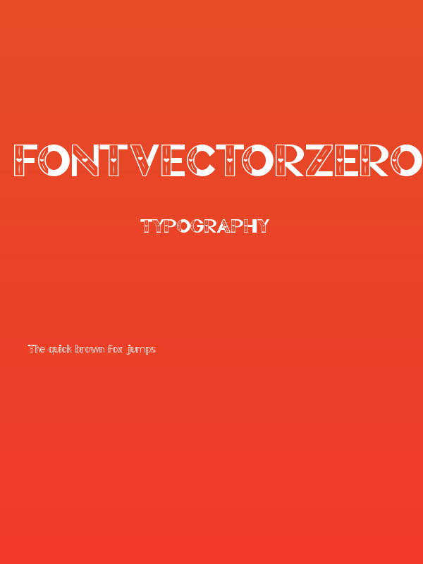 FontVectorZero Poster