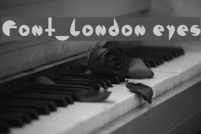 Font_london eyes Fuentes examples