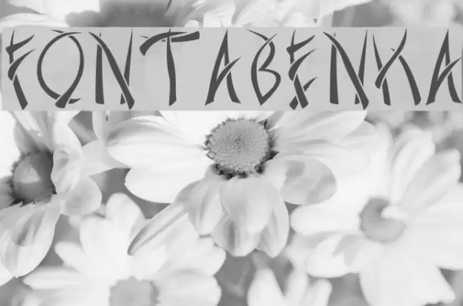 Fontabenka Font examples