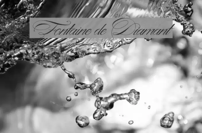 Fontaine de Diamant Font examples