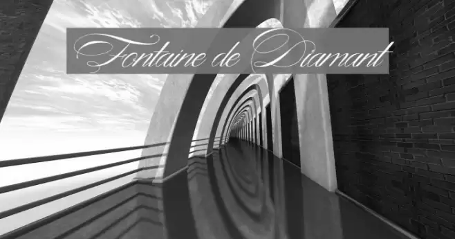 Fontaine de Diamant Font examples