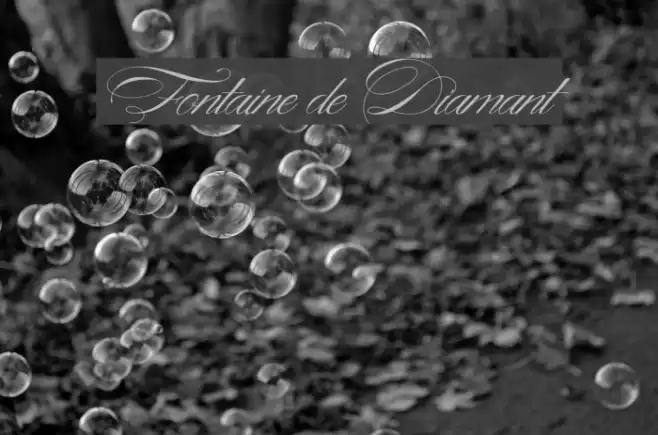 Fontaine de Diamant Font examples