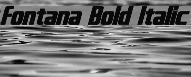 Fontana Bold Italic Font examples