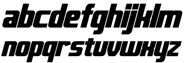 Fontana Bold Italic Font LOWERCASE