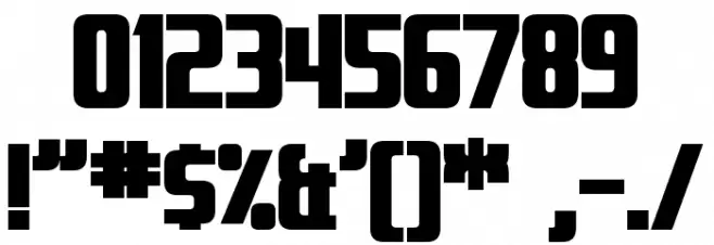 Fontana Bold Font OTHER CHARS