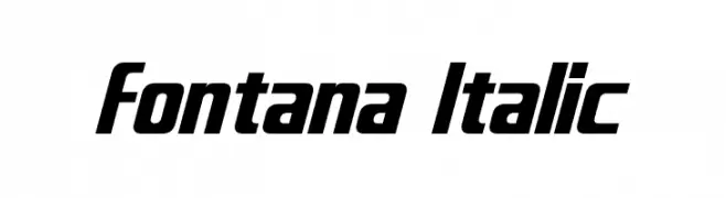 Fontana Italic  les polices de caractères gratuit tlcharger