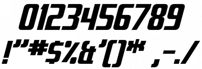 Fontana Italic Font OTHER CHARS