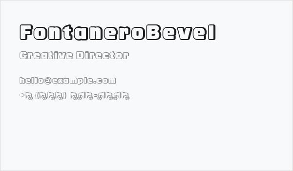 FontaneroBevel Business Card