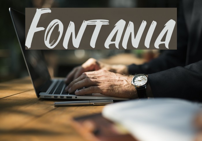 Fontania Font examples