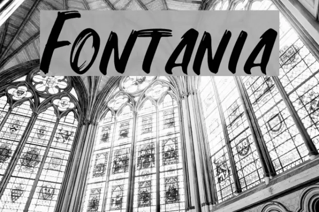 Fontania Font examples