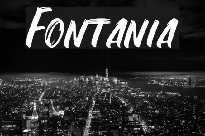 Fontania Font examples