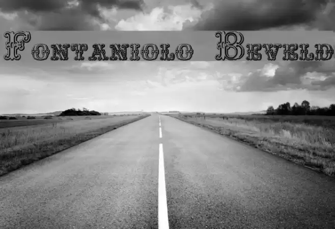Fontaniolo Beveld Font examples