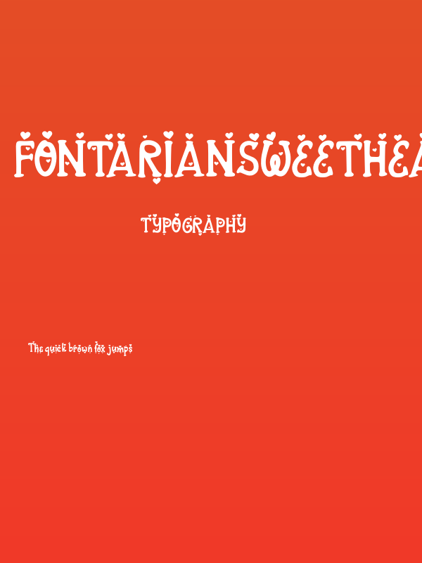FontarianSweetHeart Poster