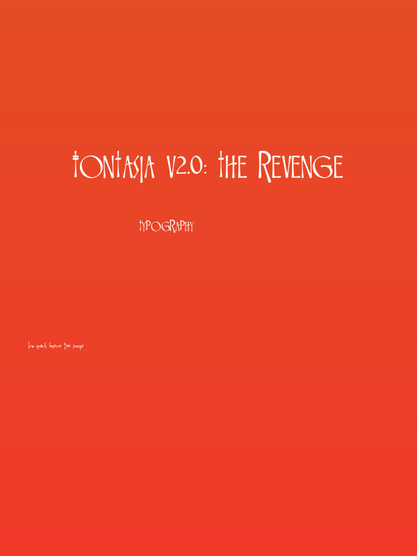 Fontasia V2.0: The Revenge Poster