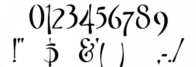 Fontasia Font OTHER CHARS