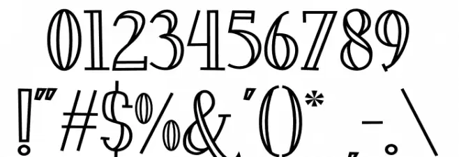 Fontastique Carved Font OTHER CHARS