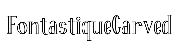 Fontastique Carved  font caratteri gratis