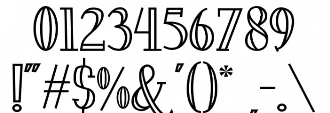 Fontastique Carved Font OTHER CHARS