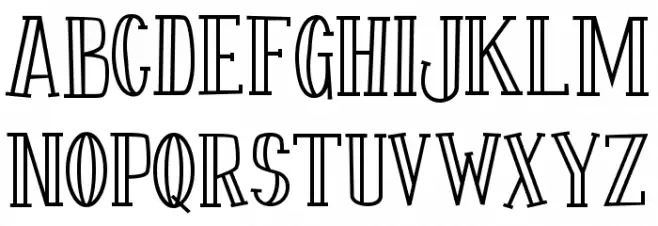 Fontastique Carved Font UPPERCASE