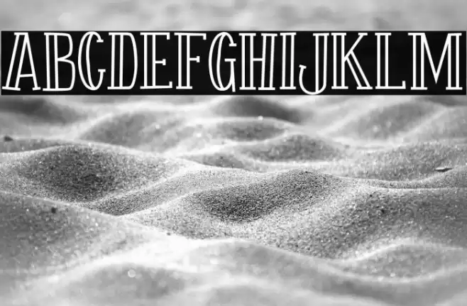 Fontastique Carved Font examples