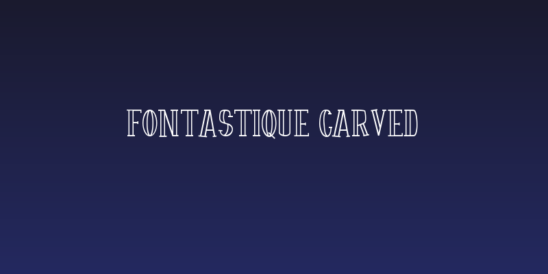 Fontastique Carved Social Header
