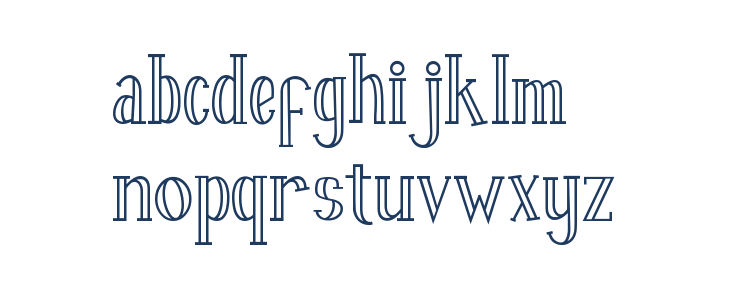 Fontastique Carved Lowercase