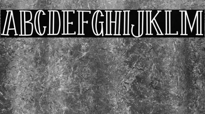 Fontastique Carved Font examples