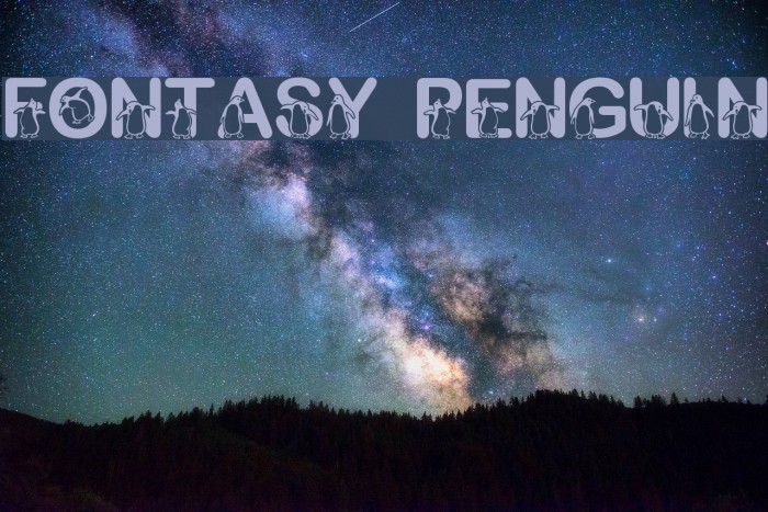 Fontasy Penguin Font examples