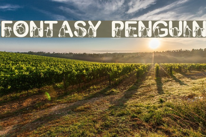 Fontasy Penguin Font examples