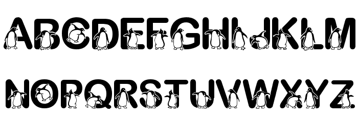 Fontasy Penguin Font LOWERCASE