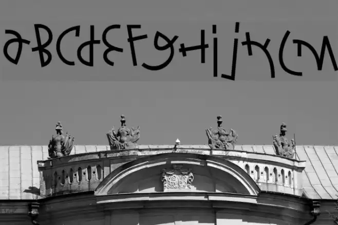 Fontbardeo Schriftart examples