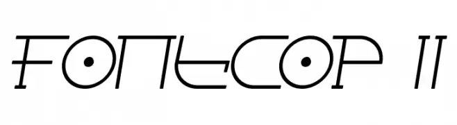 Fontcop II  Fuentes Gratis Descargar