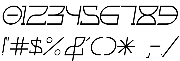 Fontcop II Font Alte caractere