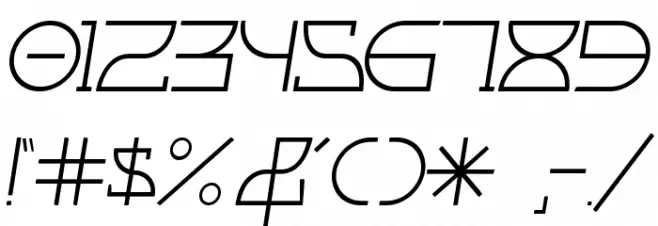 Fontcop II Font Alte caractere