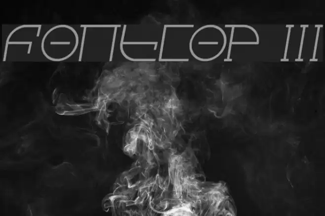 Fontcop III Font examples