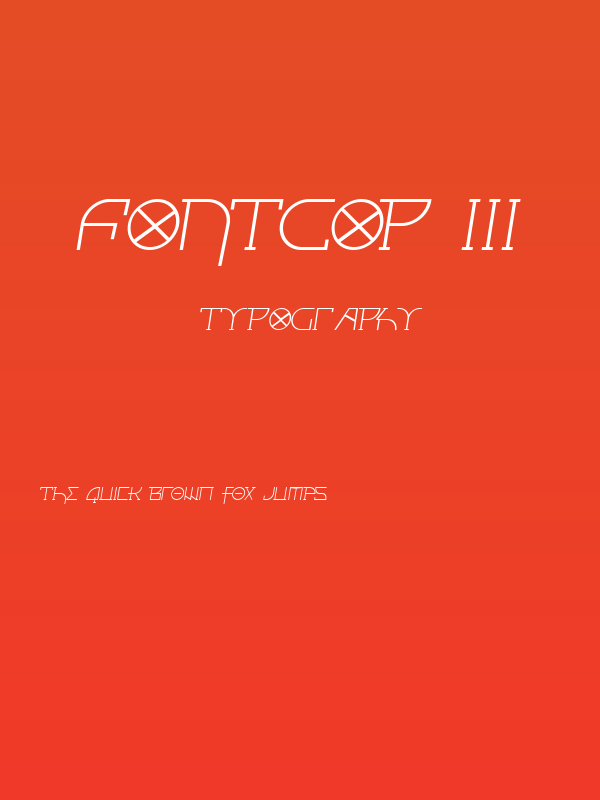 Fontcop III Poster