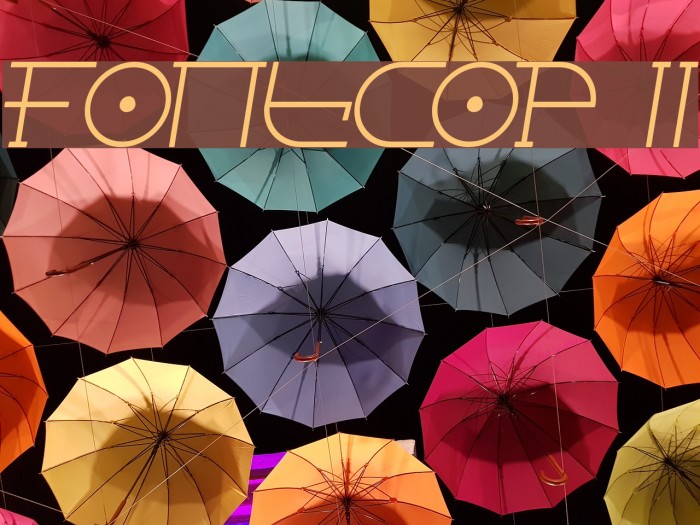 Fontcop II Font examples