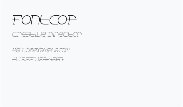 Fontcop Business Card