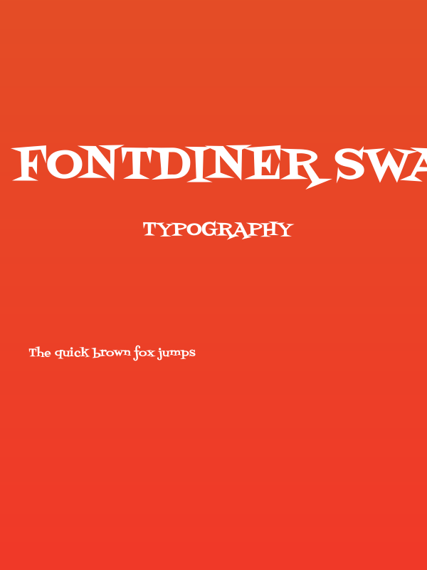 Fontdiner Swanky Poster