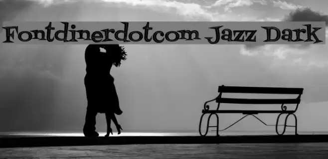 Fontdinerdotcom Jazz Dark Fonte examples