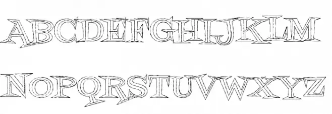 Fontdinerdotcom Jazz Light Caratteri MAIUSCOLE