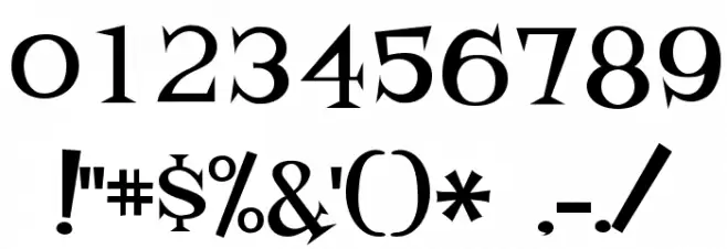 Fontdinerdotcom Loungy フォント その他の文字