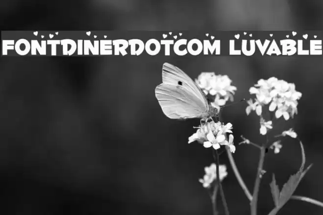 Fontdinerdotcom Luvable フォント examples