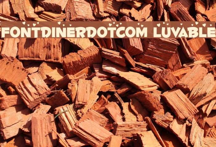 Fontdinerdotcom Luvable Font examples