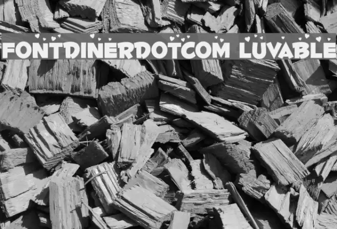 Fontdinerdotcom Luvable フォント examples