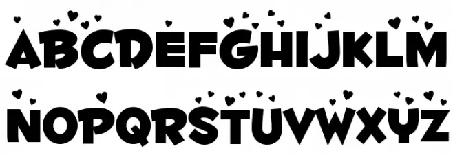 Fontdinerdotcom Luvable フォント 小文字