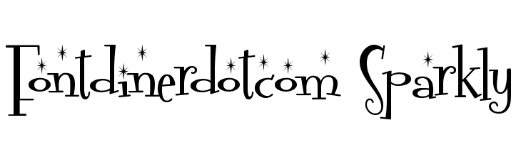 Fontdinerdotcom Sparkly  Frei Schriftart Herunterladen